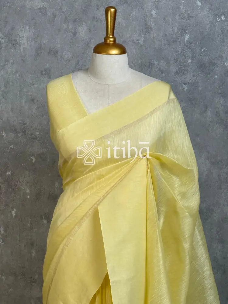 SILK LINEN SATIN BORDER BANARASI SAREE