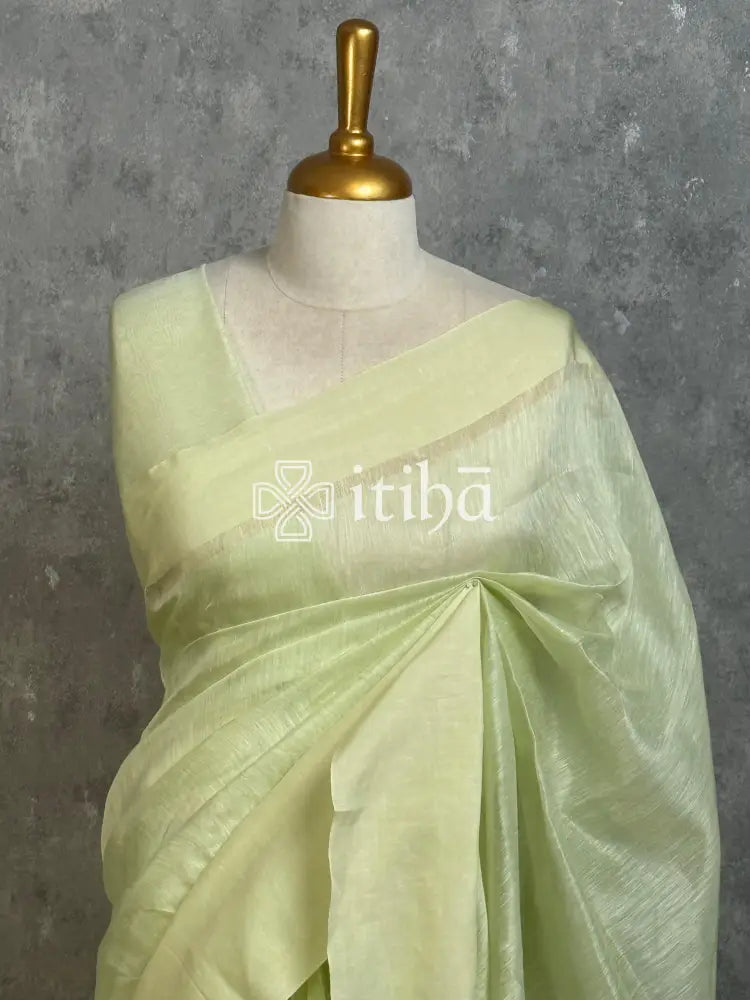 SILK LINEN SATIN BORDER BANARASI SAREE