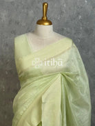 SILK LINEN SATIN BORDER BANARASI SAREE