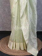 SILK LINEN SATIN BORDER BANARASI SAREE