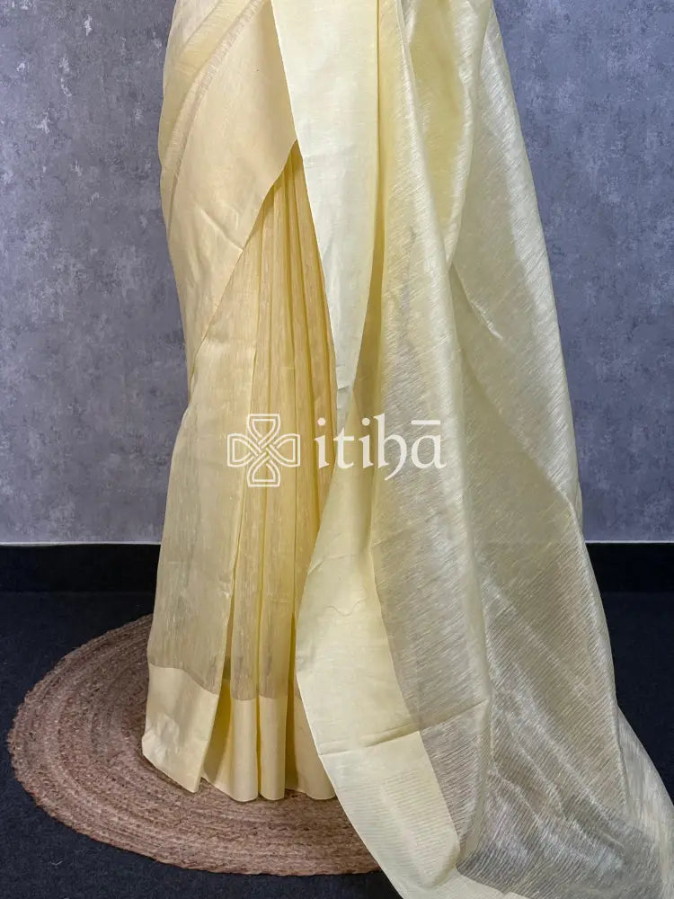 SILK LINEN SATIN BORDER BANARASI SAREE