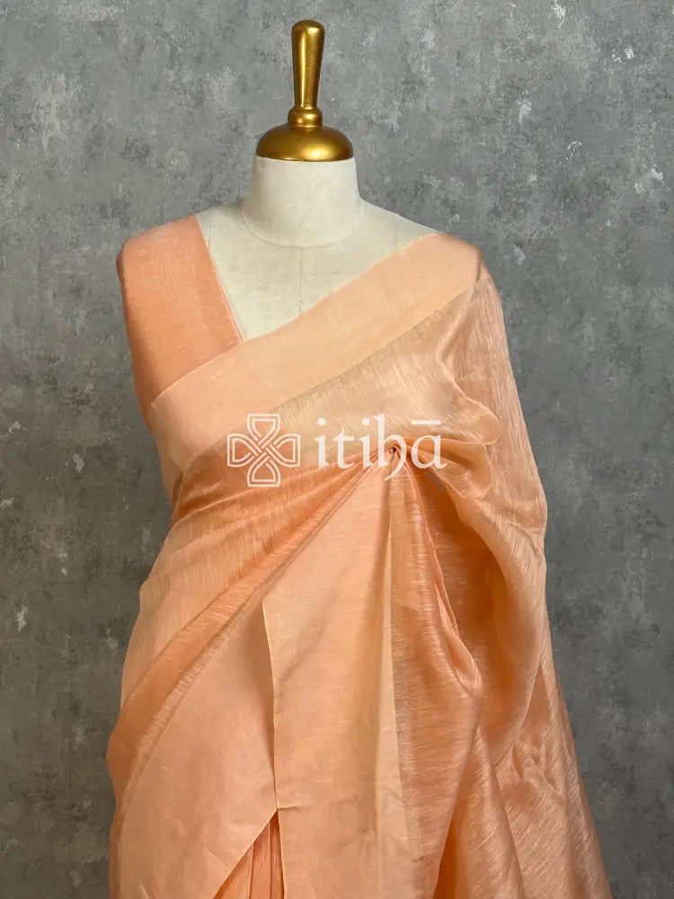 SILK LINEN SATIN BORDER BANARASI SAREE