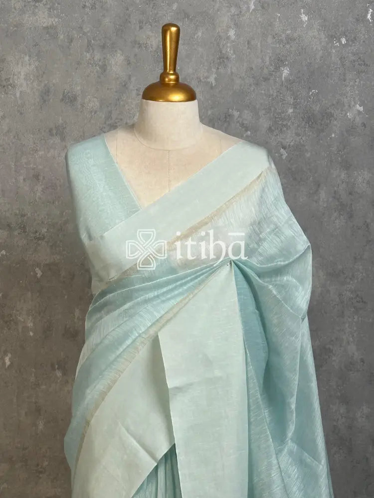 SILK LINEN SATIN BORDER BANARASI SAREE