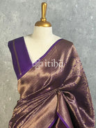 SILK ORGANZA ANTIQUE BANARASI SAREE