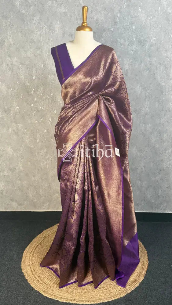 SILK ORGANZA ANTIQUE BANARASI SAREE