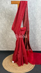 SILK ORGANZA ANTIQUE BANARASI SAREE