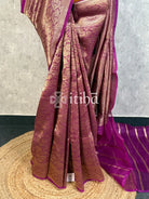 SILK ORGANZA ANTIQUE BANARASI SAREE