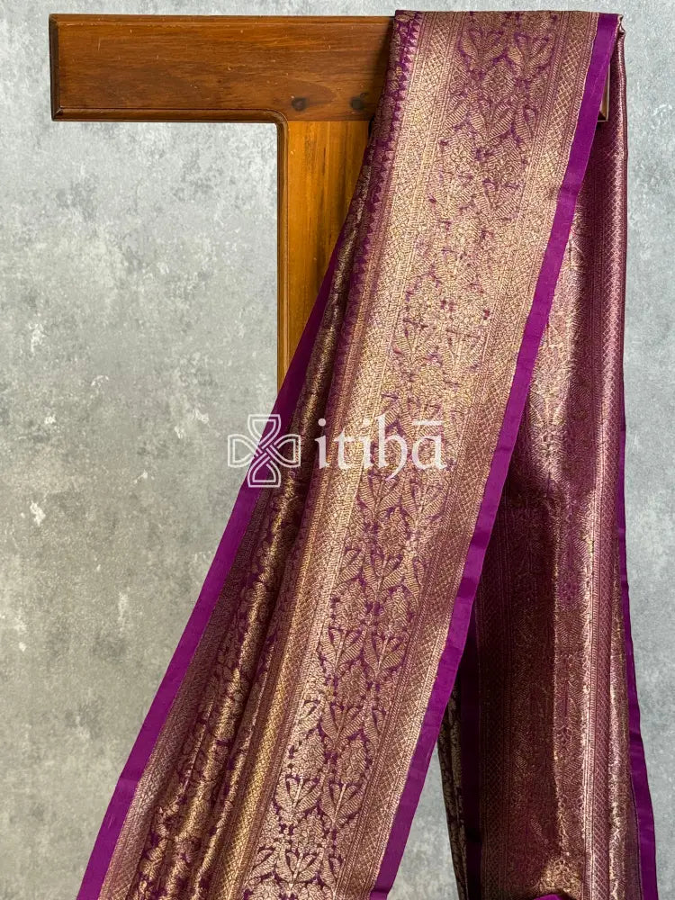 SILK ORGANZA ANTIQUE BANARASI SAREE