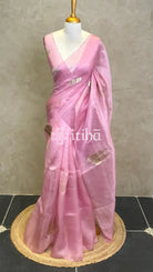 SILK ORGANZA APPLIQUE EMBROIDERY SAREE