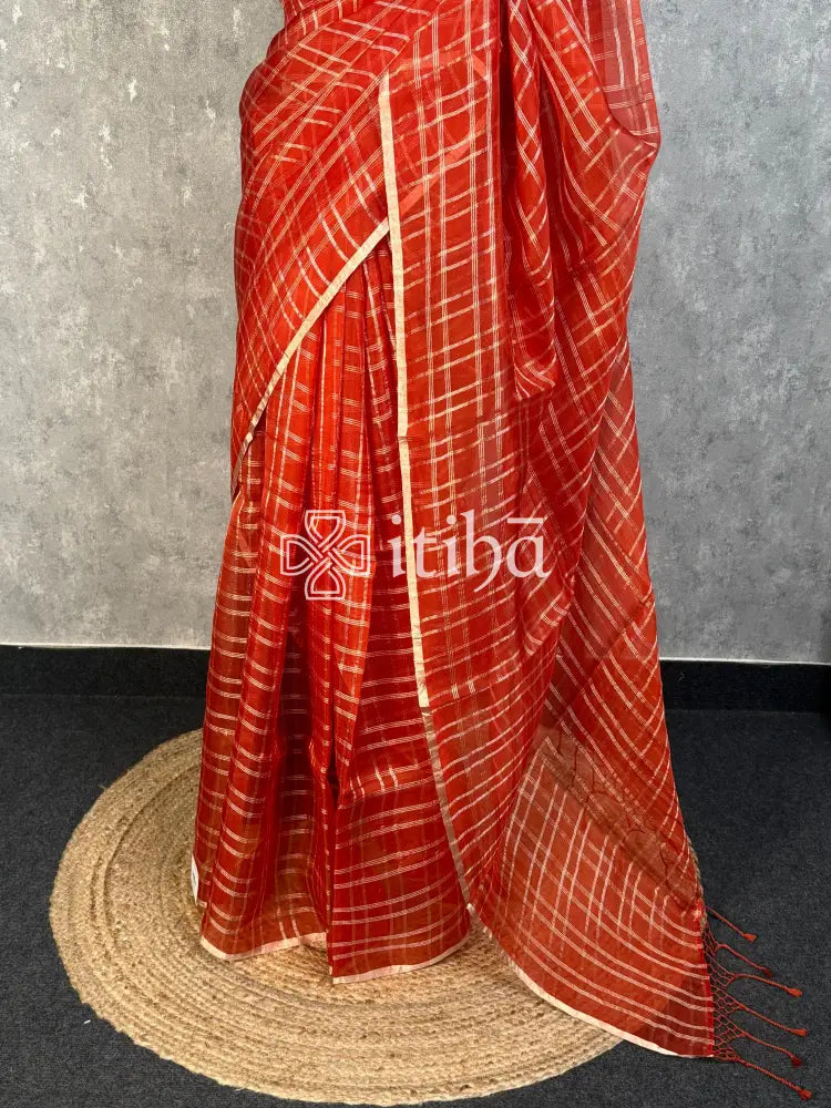 SILK ORGANZA BANARASI SAREE