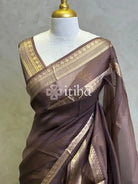 SILK ORGANZA BANARASI SAREE