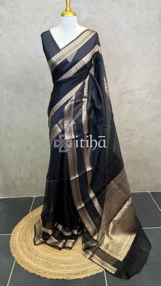 SILK ORGANZA BANARASI SAREE