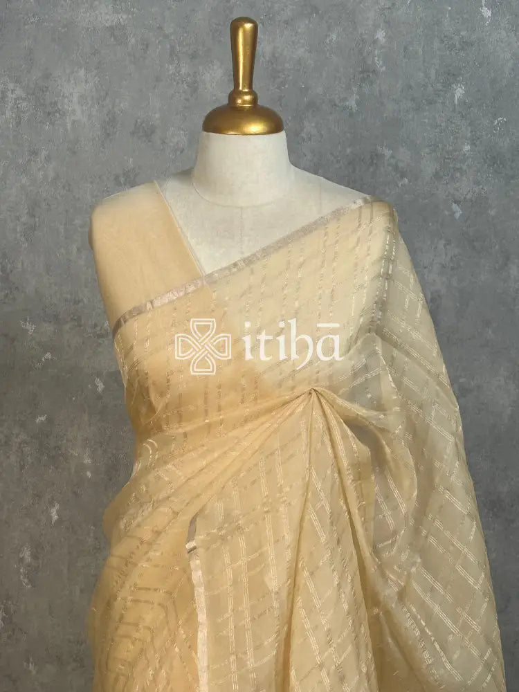 SILK ORGANZA BANARASI SAREE