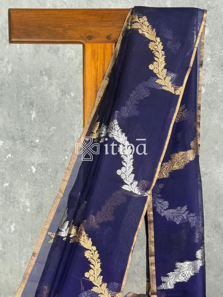SILK ORGANZA BANARASI SAREE