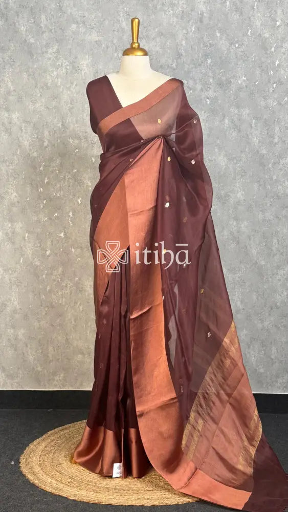 SILK ORGANZA BANARASI SAREE