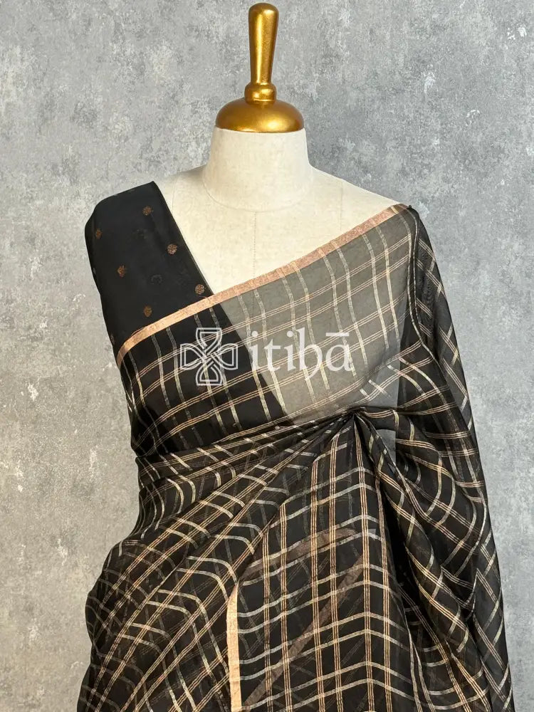 SILK ORGANZA BANARASI SAREE