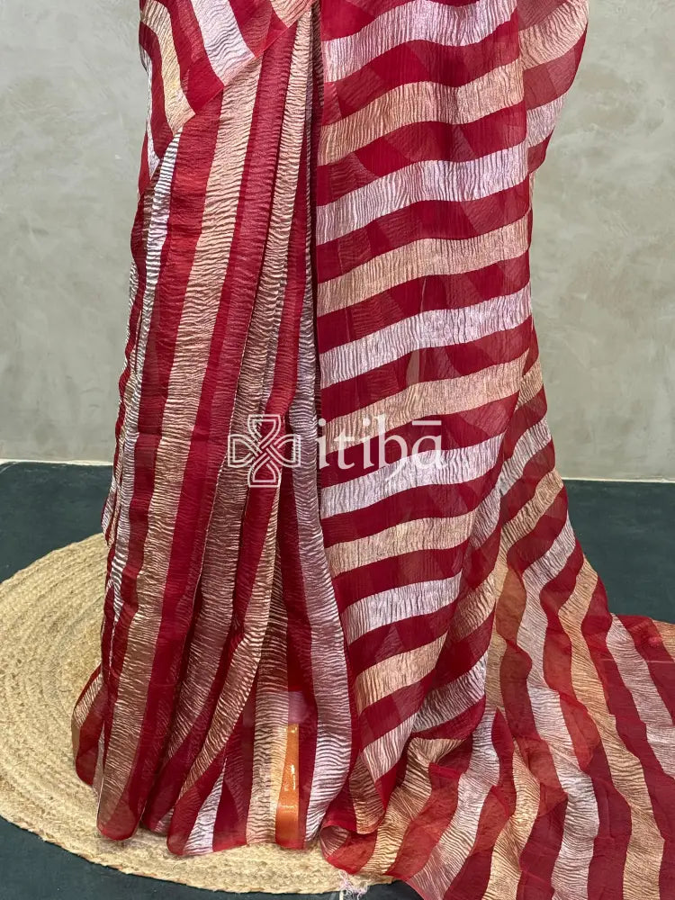 SILK ORGANZA BANARASI SAREE