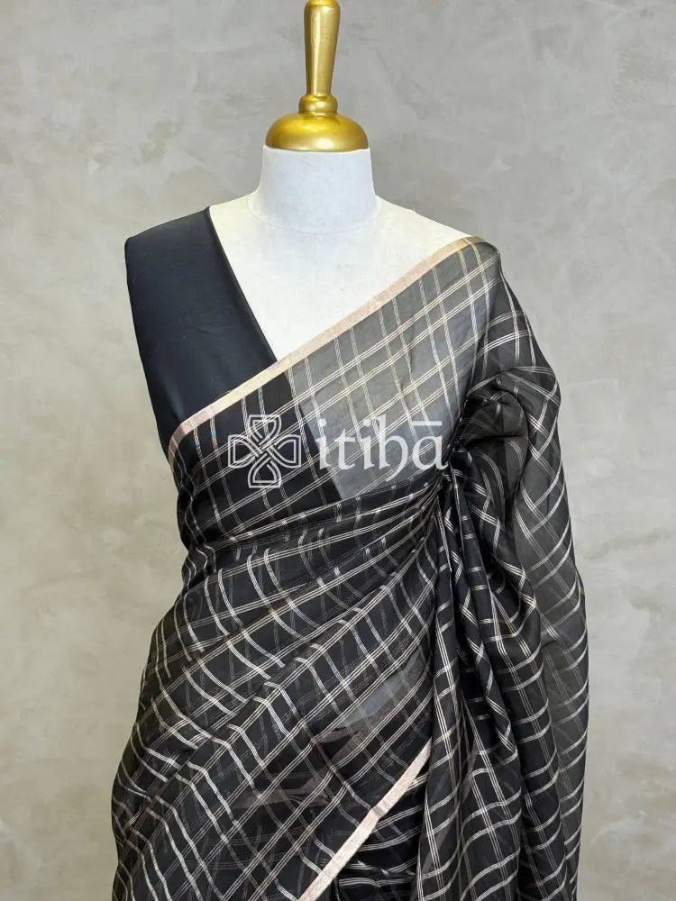 SILK ORGANZA BANARASI SAREE