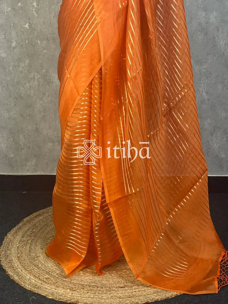 SILK ORGANZA BANARASI SAREE