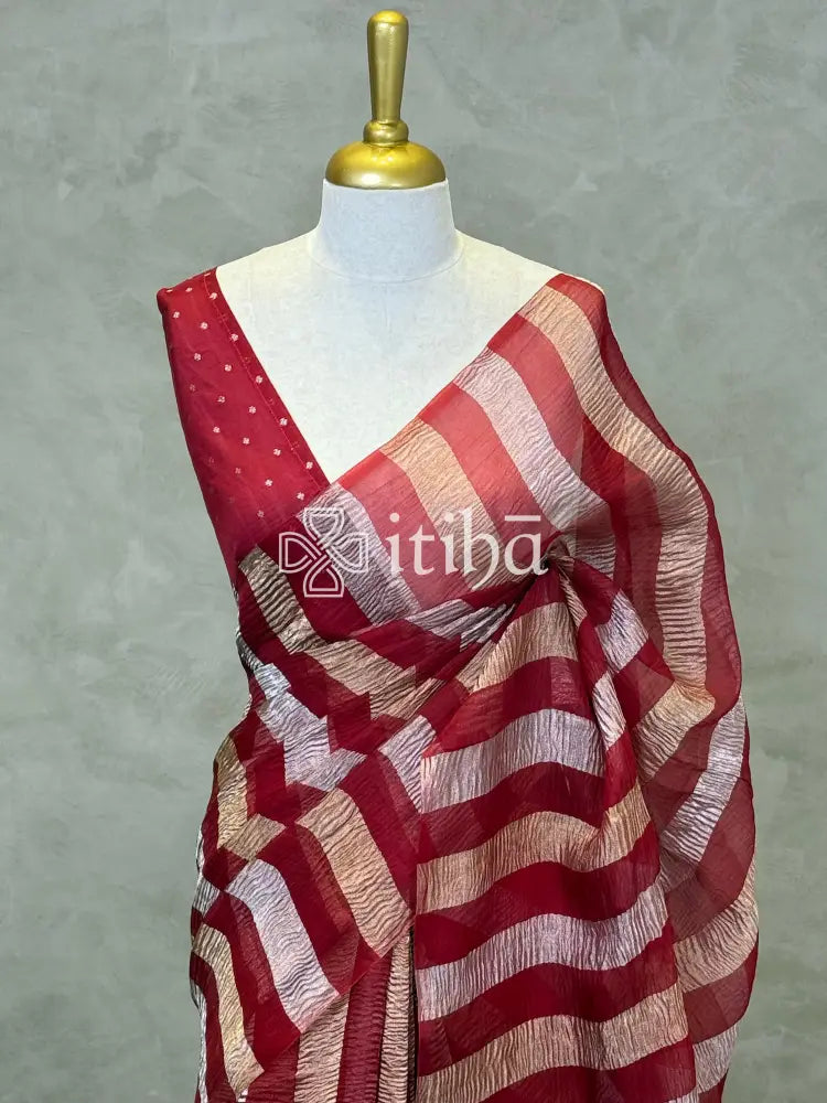 SILK ORGANZA BANARASI SAREE