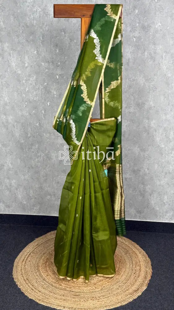 SILK ORGANZA BANARASI SAREE