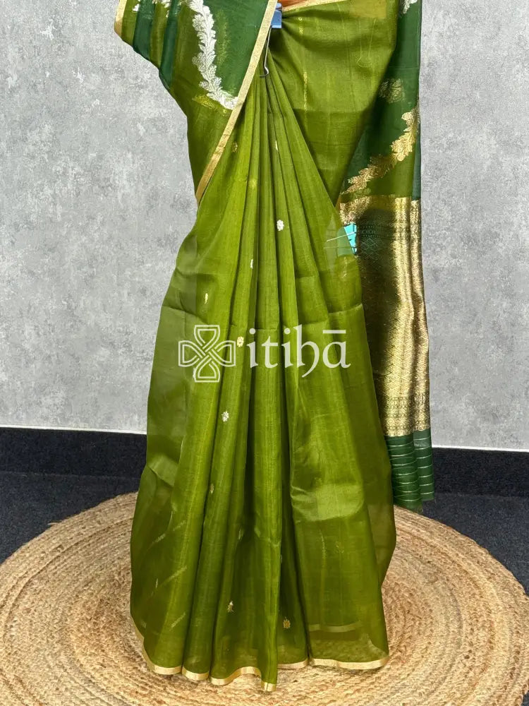 SILK ORGANZA BANARASI SAREE
