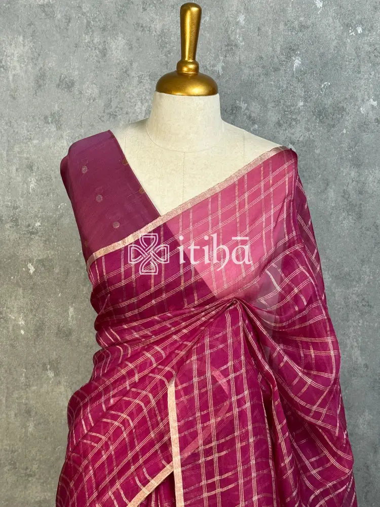 SILK ORGANZA BANARASI SAREE