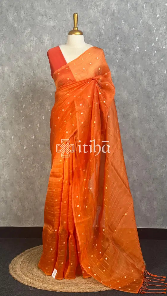 SILK ORGANZA BANARASI SAREE