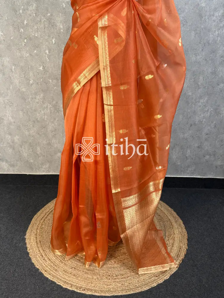 SILK ORGANZA BANARASI SAREE