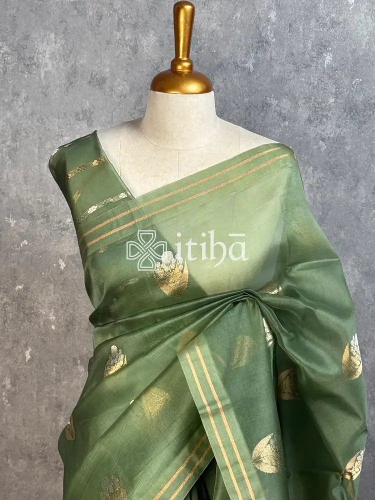 SILK ORGANZA BANARASI SAREE