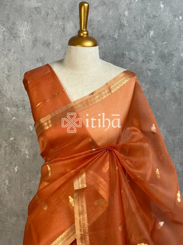SILK ORGANZA BANARASI SAREE