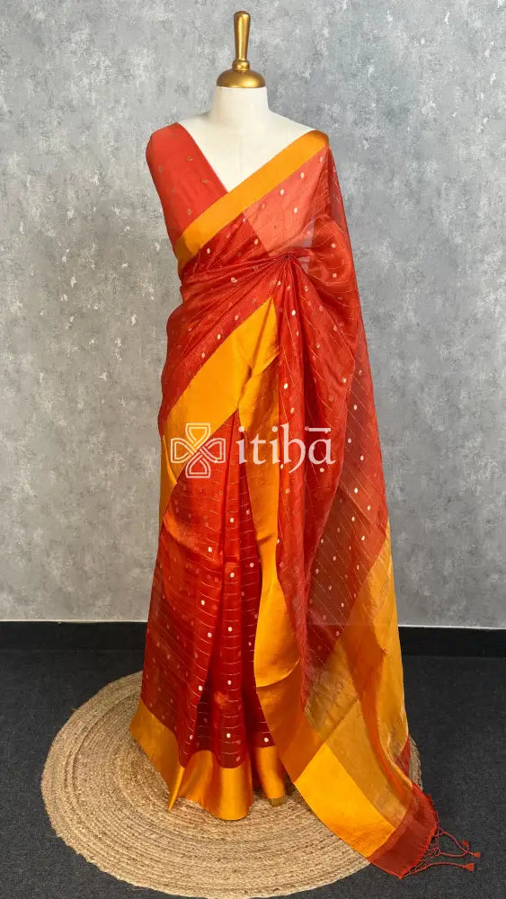 SILK ORGANZA BANARASI SAREE