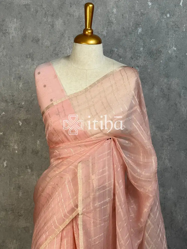 SILK ORGANZA BANARASI SAREE