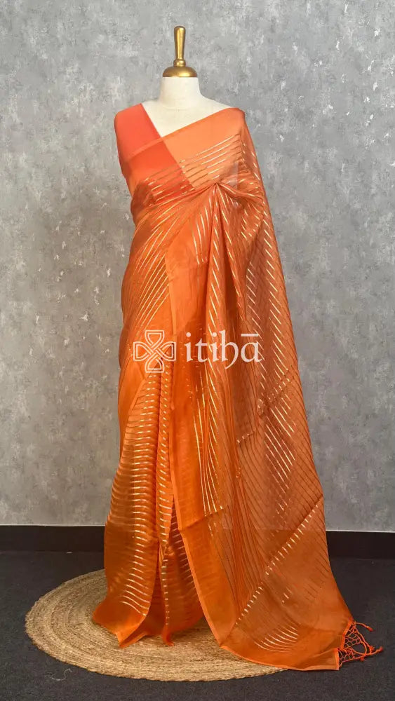 SILK ORGANZA BANARASI SAREE