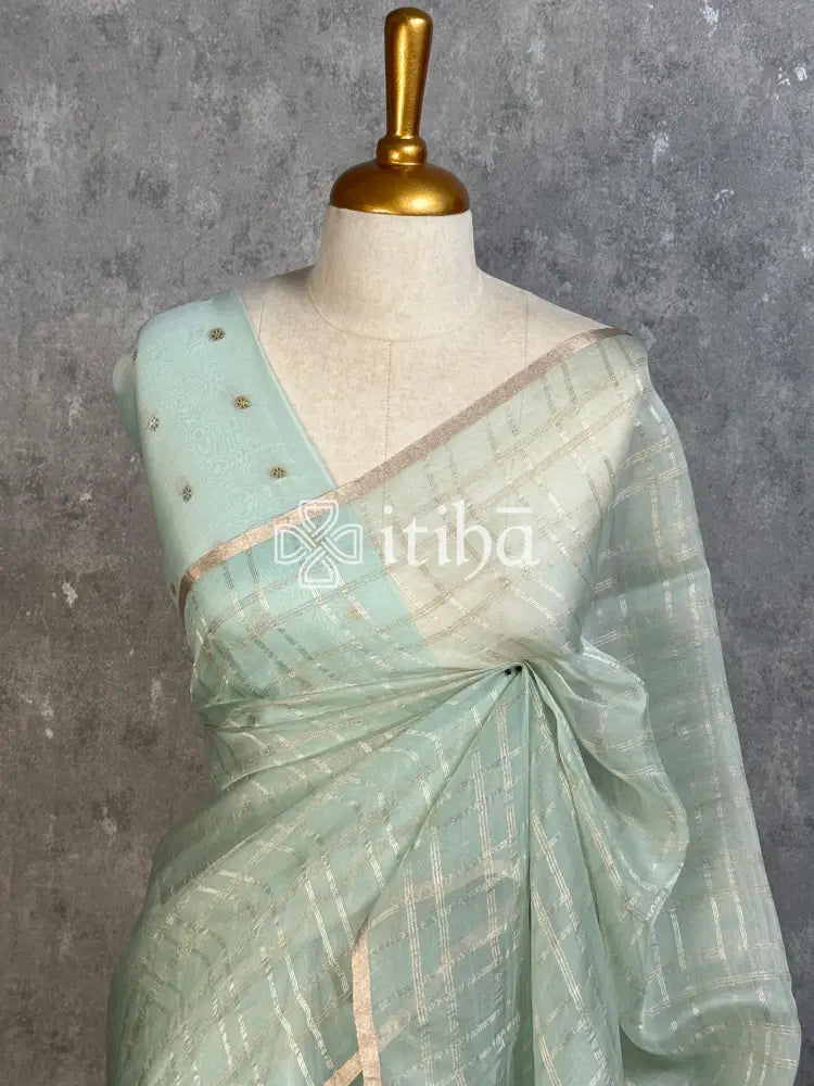 SILK ORGANZA BANARASI SAREE