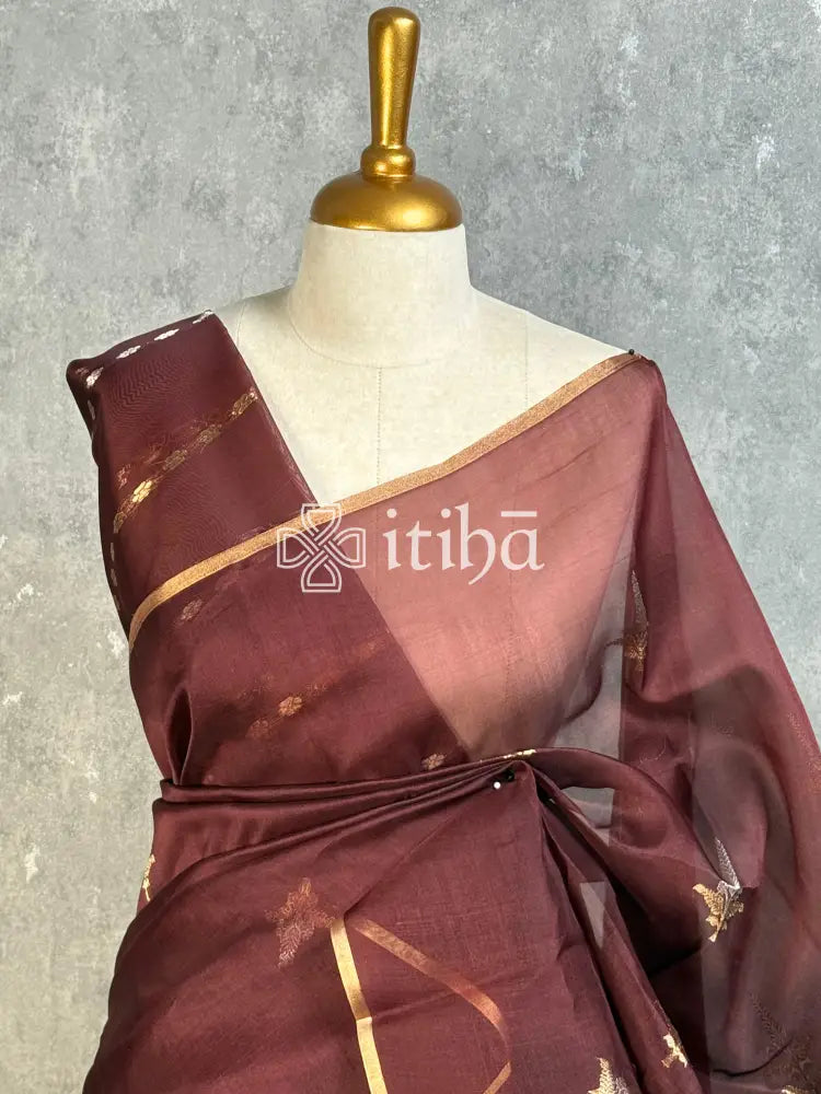 SILK ORGANZA BANARASI SAREE