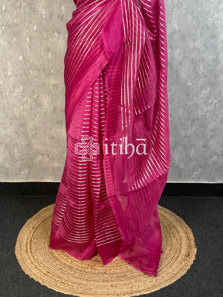 SILK ORGANZA BANARASI SAREE