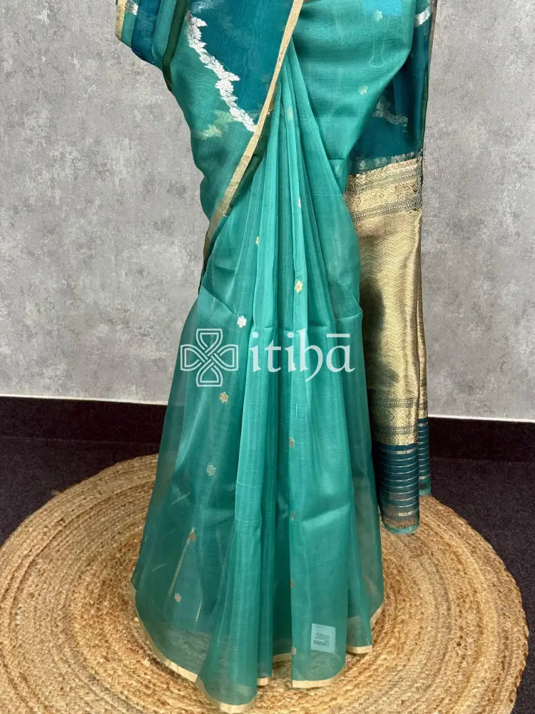 SILK ORGANZA BANARASI SAREE