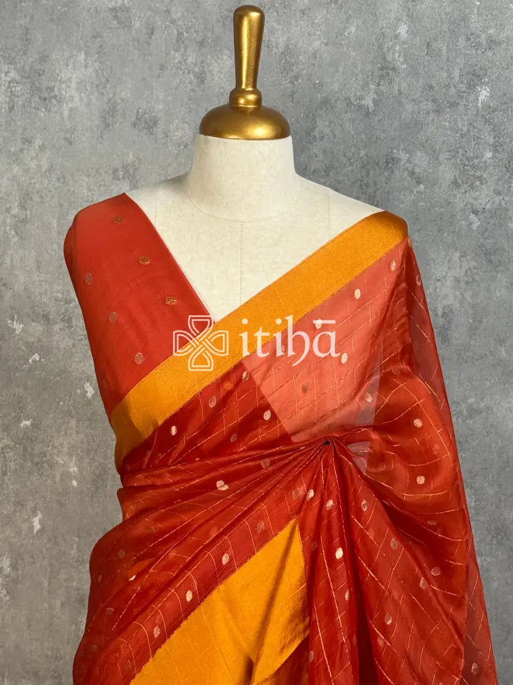 SILK ORGANZA BANARASI SAREE