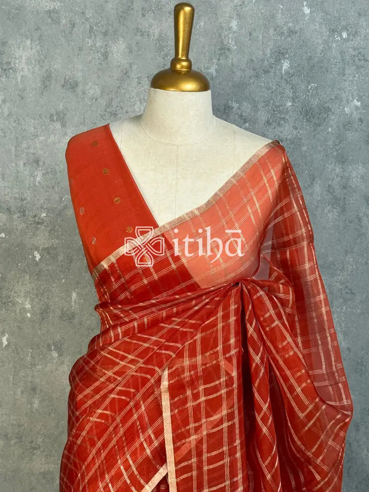 SILK ORGANZA BANARASI SAREE
