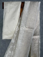 SILK ORGANZA EMBROIDERY BANARASI SAREE