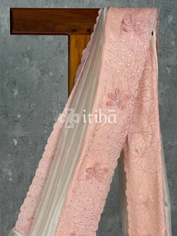 SILK ORGANZA EMBROIDERY SAREE