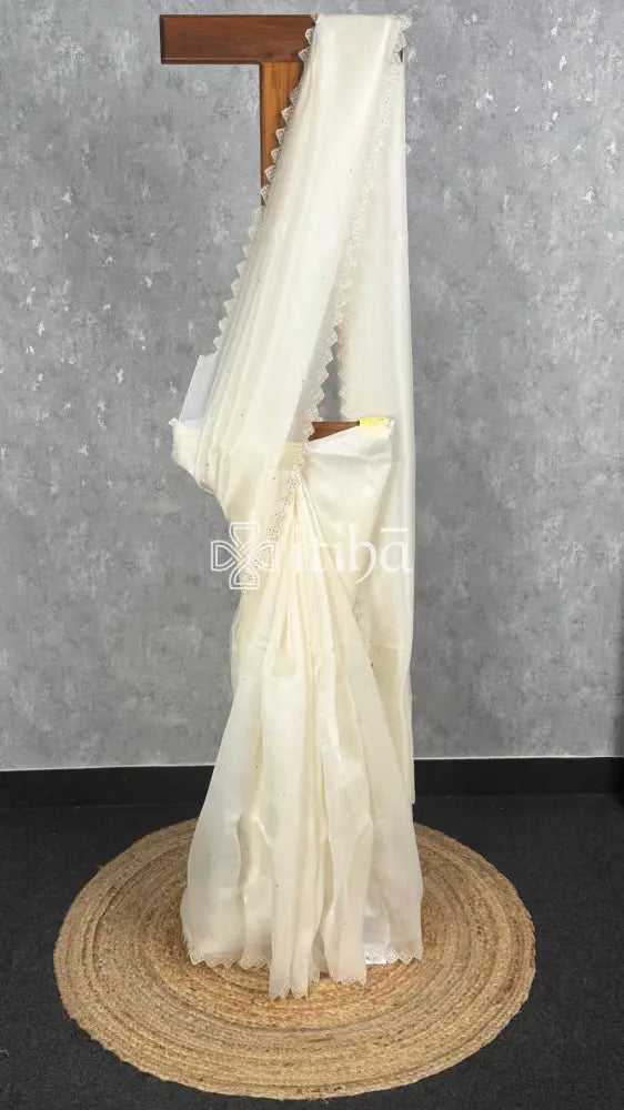 SILK ORGANZA EMBROIDERY SAREE