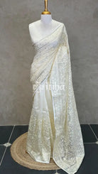 SILK ORGANZA EMBROIDERY SAREE