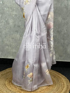 SILK ORGANZA EMBROIDERY SAREE