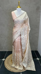 SILK ORGANZA EMBROIDERY SAREE