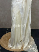 SILK ORGANZA EMBROIDERY SAREE