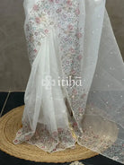 SILK ORGANZA EMBROIDERY SAREE