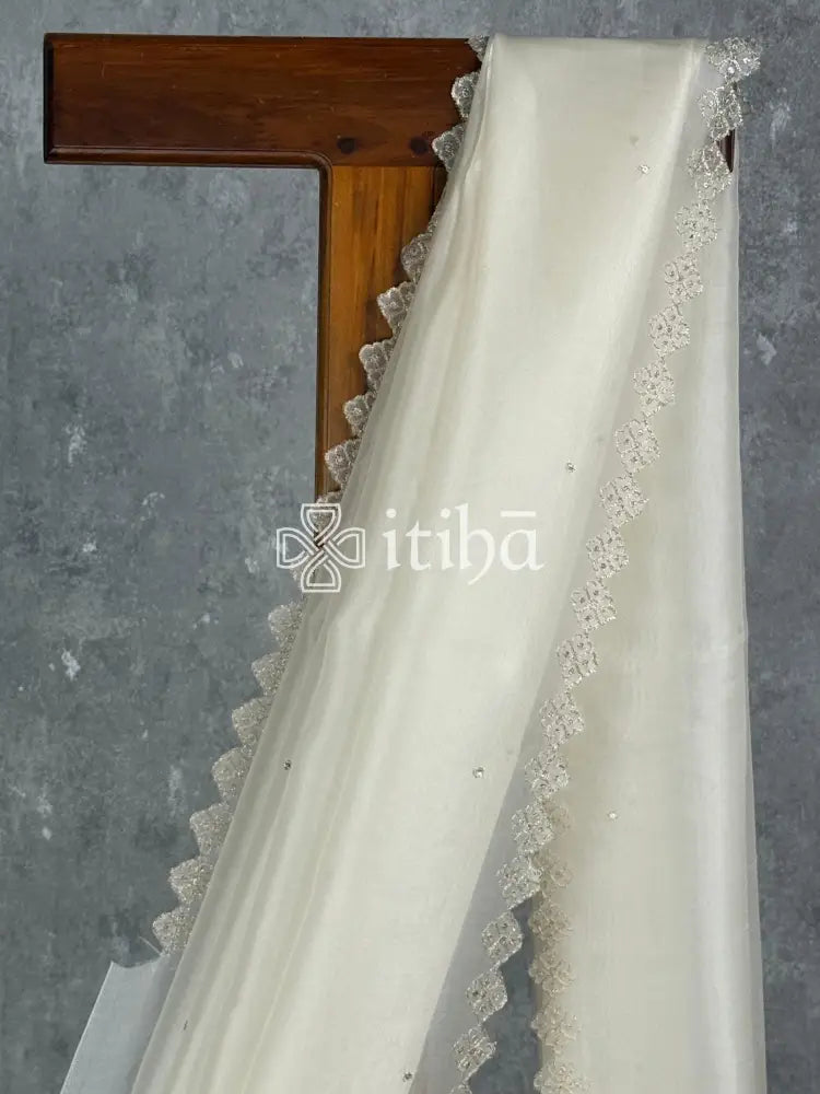 SILK ORGANZA EMBROIDERY SAREE
