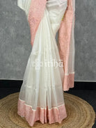 SILK ORGANZA EMBROIDERY SAREE